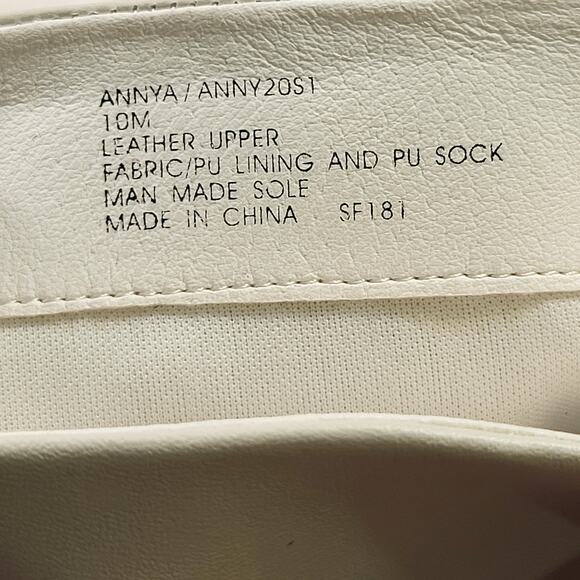 STEVE MADDEN Annya Knee High Boot In Bone Leather Womens size 10 - Picture 4 of 5